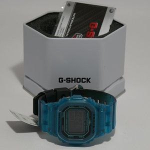 casio G-SHOCK Men's Digital Blue Skeleton Resin Strap Watch